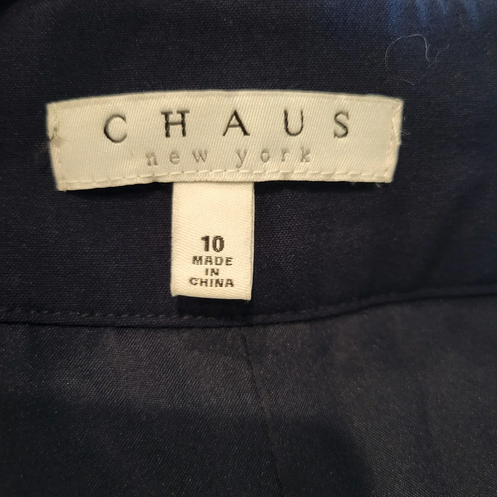 CHAUS VINTAGE BLUE PENCIL SKIRT SIZE 10